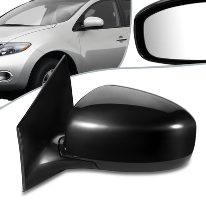 RETROVISOR MIRROR - OEM - 09-14 NISSAN MURANO - POWERED - HEATED - W/ MEMORY - FOLDING - BLACK MATERIAL - LEFT