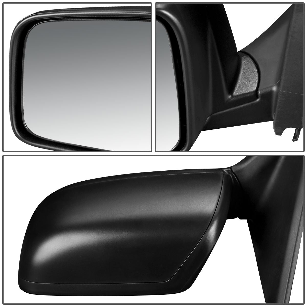 RETROVISOR MIRROR - OEM - 08-13 NISSAN ROGUE / 14-15 NISSAN ROGUE SELECT - POWERED - HEATED - TEXTURED - BLACK - LEFT