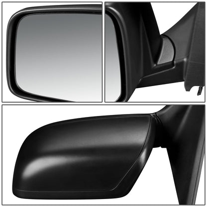 RETROVISOR MIRROR - OEM - 08-13 NISSAN ROGUE / 14-15 NISSAN ROGUE SELECT - POWERED - HEATED - TEXTURED - BLACK - LEFT