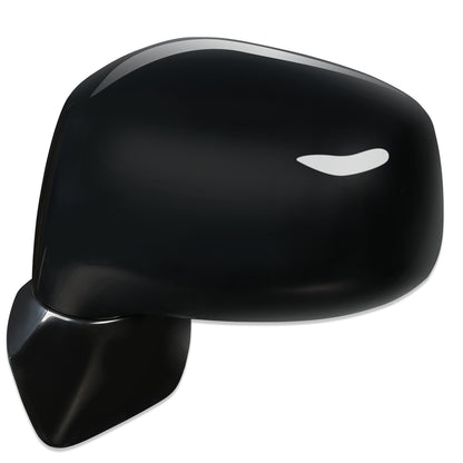 RETROVISOR MIRROR - OEM - 07-12 NISSAN VERSA - POWERED - PAINTABLE - BLACK - LEFT