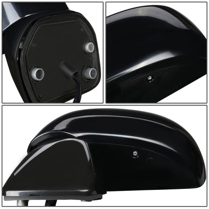 RETROVISOR MIRROR - OEM - 07-12 NISSAN VERSA - POWERED - PAINTABLE - BLACK - LEFT