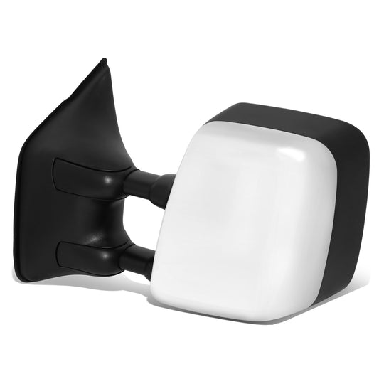 RETROVISOR MIRROR - OE STYLE - NISSAN TITAN 04-05 - WITH POWER WITH HEATED GLASS DUAL ARM CHROME COVER - DRIVER SIDE - SMOOTH - BLACK / CHROME