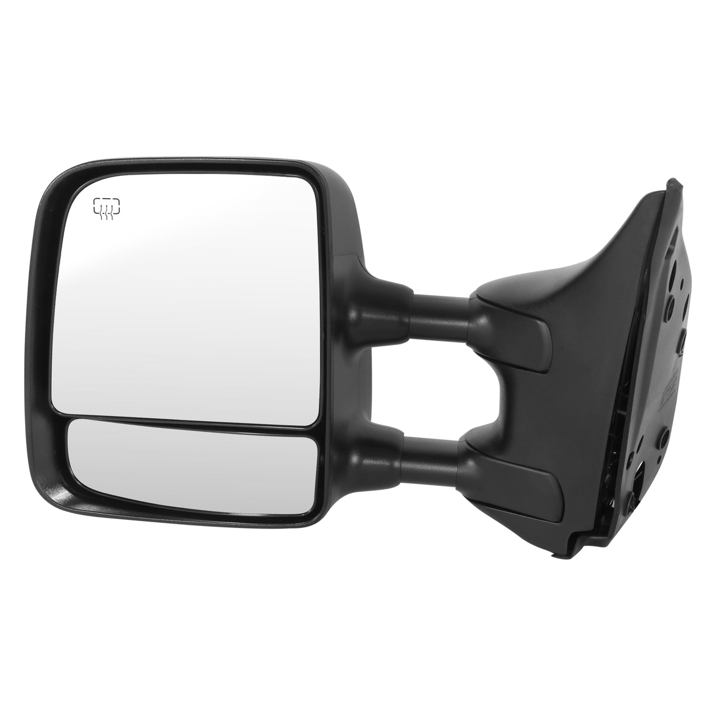 RETROVISOR MIRROR - OE STYLE - NISSAN TITAN 04-15 - WITH POWER WITH HEATED GLASS WITH MEMORY DUAL ARM CHROME COVER - DRIVER SIDE - SMOOTH - BLACK / CHROME