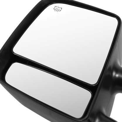 RETROVISOR MIRROR - OE STYLE - NISSAN TITAN 04-15 - WITH POWER WITH HEATED GLASS WITH MEMORY DUAL ARM CHROME COVER - DRIVER SIDE - SMOOTH - BLACK / CHROME