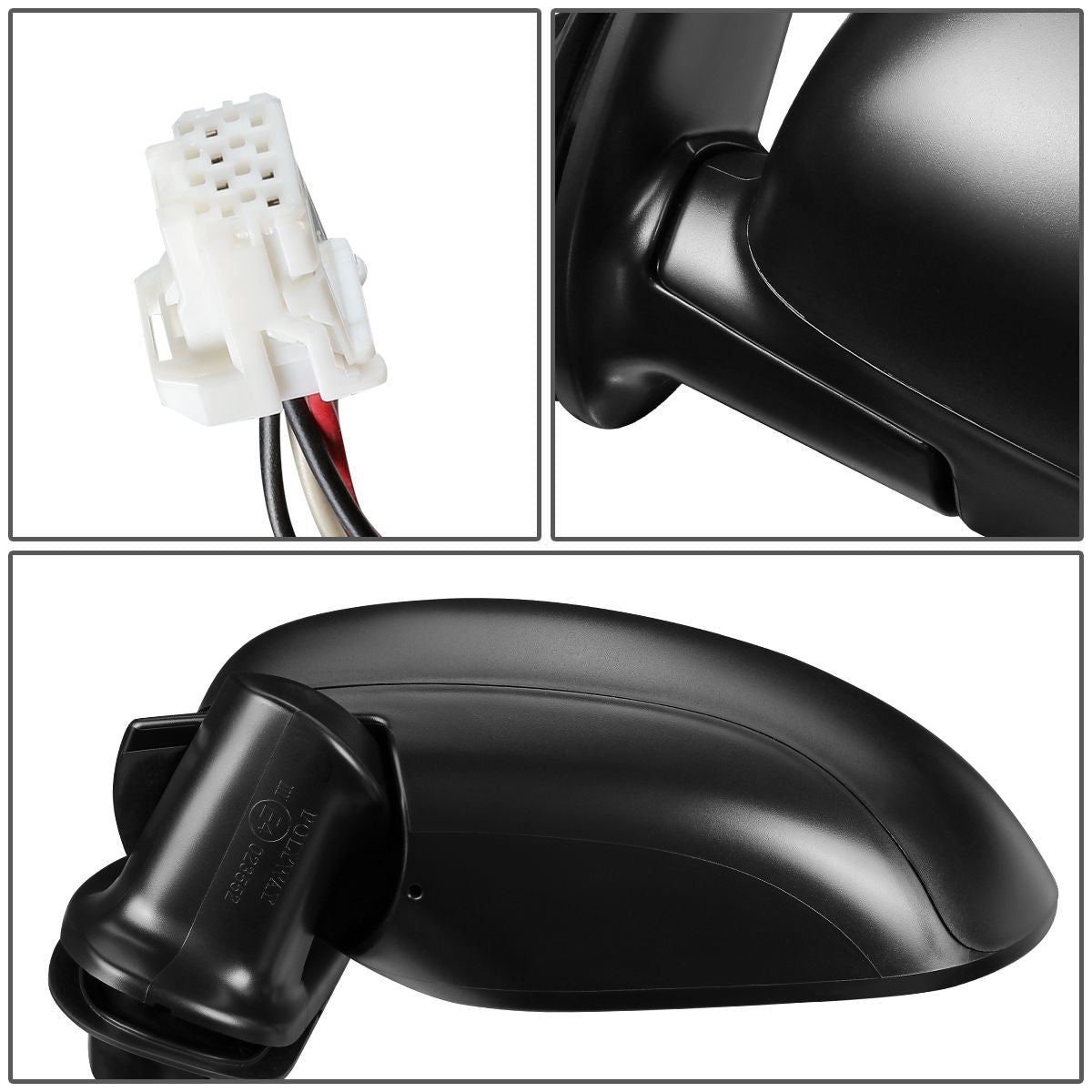 RETROVISOR MIRROR - OEM - 09-14 NISSAN CUBE - POWERED - HEATED - PAINTABLE - BLACK - LEFT