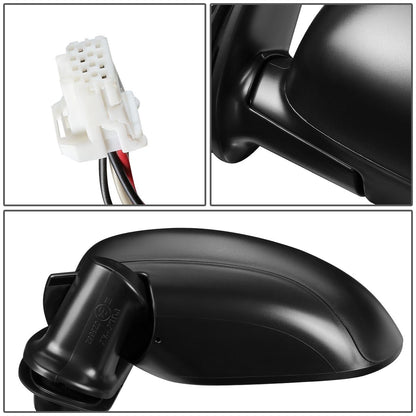 RETROVISOR MIRROR - OEM - 09-14 NISSAN CUBE - POWERED - HEATED - PAINTABLE - BLACK - LEFT