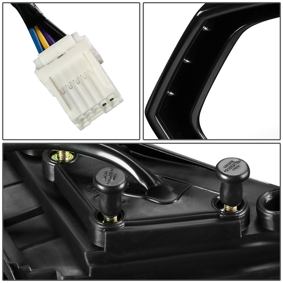 RETROVISOR MIRROR - OEM - 03-09 NISSAN 350Z - POWERED - HEATED - PAINTABLE - BLACK - LEFT