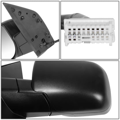 RETROVISOR MIRROR - OE STYLE - NISSAN TITAN 08-13 - WITH POWER WITH HEATED GLASS - DRIVER SIDE - PAINT TO MATCH - BLACK