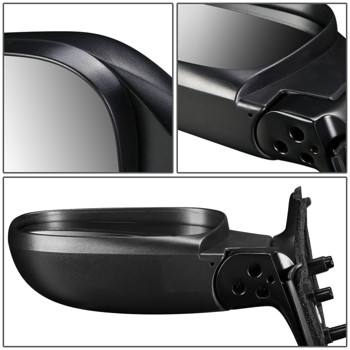 RETROVISOR MIRROR - OEM - 99-00 NISSAN PATHFINDER - MANUAL - TEXTURED - BLACK - LEFT