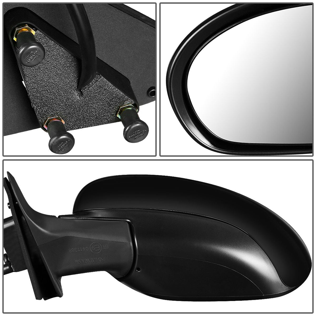 RETROVISOR MIRROR - OEM - 11-14 NISSAN JUKE - POWERED - TEXTURED - BLACK - LEFT