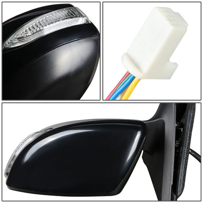 RETROVISOR MIRROR - OEM - 13-18 NISSAN ALTIMA SEDAN - POWERED - TEXTURED - BLACK - LEFT