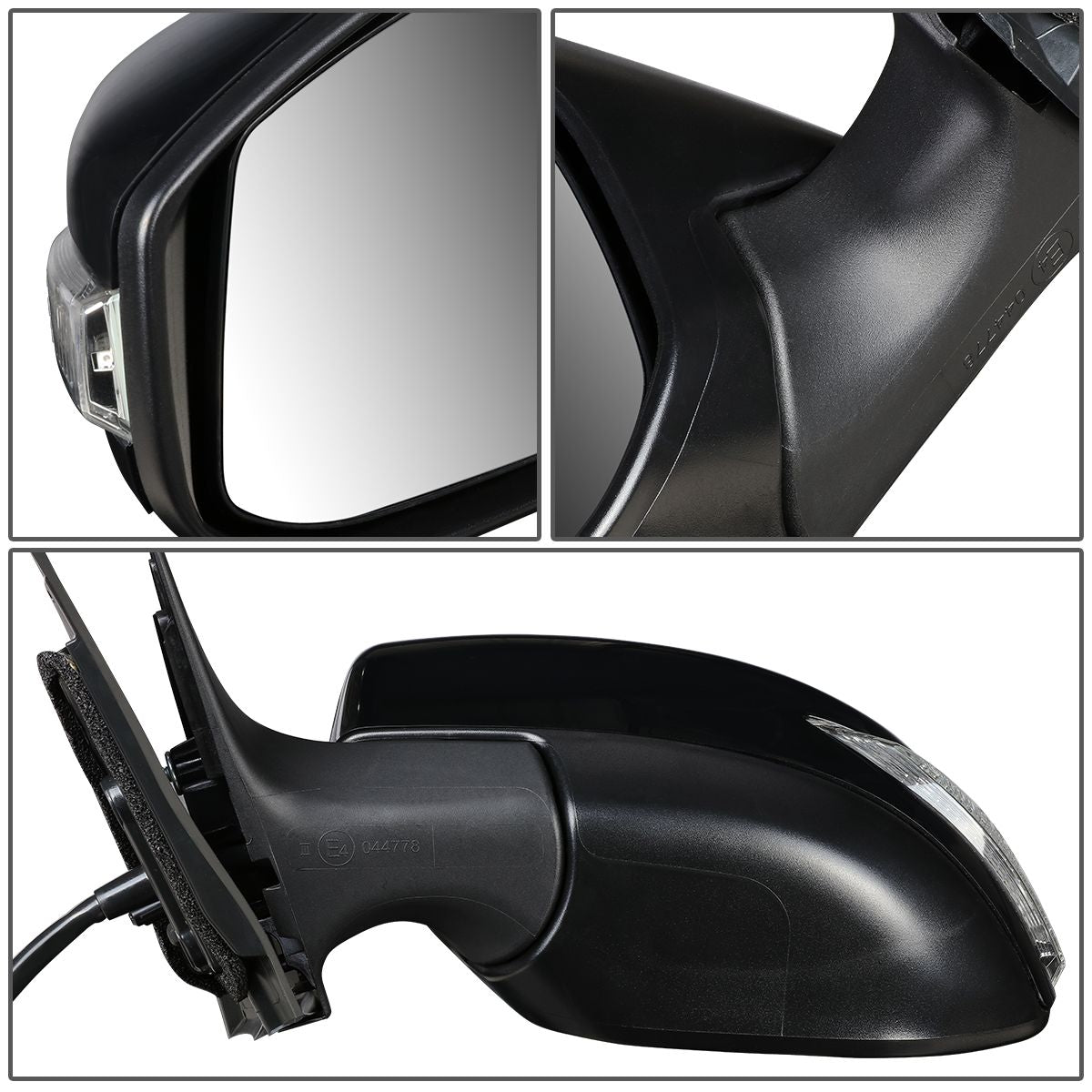 RETROVISOR MIRROR - OEM - 13-18 NISSAN ALTIMA SEDAN - POWERED - TEXTURED - BLACK - LEFT