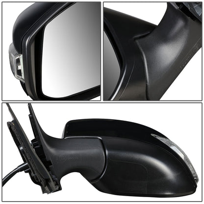 RETROVISOR MIRROR - OEM - 13-18 NISSAN ALTIMA SEDAN - POWERED - TEXTURED - BLACK - LEFT