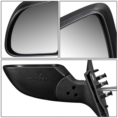 RETROVISOR MIRROR - OEM - 12-15 NISSAN VERSA - MANUAL - TEXTURED - BLACK - LEFT
