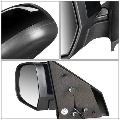 RETROVISOR MIRROR - OEM - 12-14 NISSAN VERSA - POWERED - TEXTURED - BLACK - LEFT