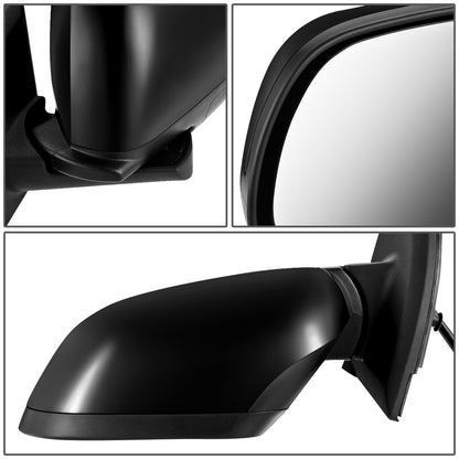 RETROVISOR MIRROR - OEM - 10-15 NISSAN LEAF - POWERED - HEATED - FOLDING - BLACK MATERIAL - LEFT