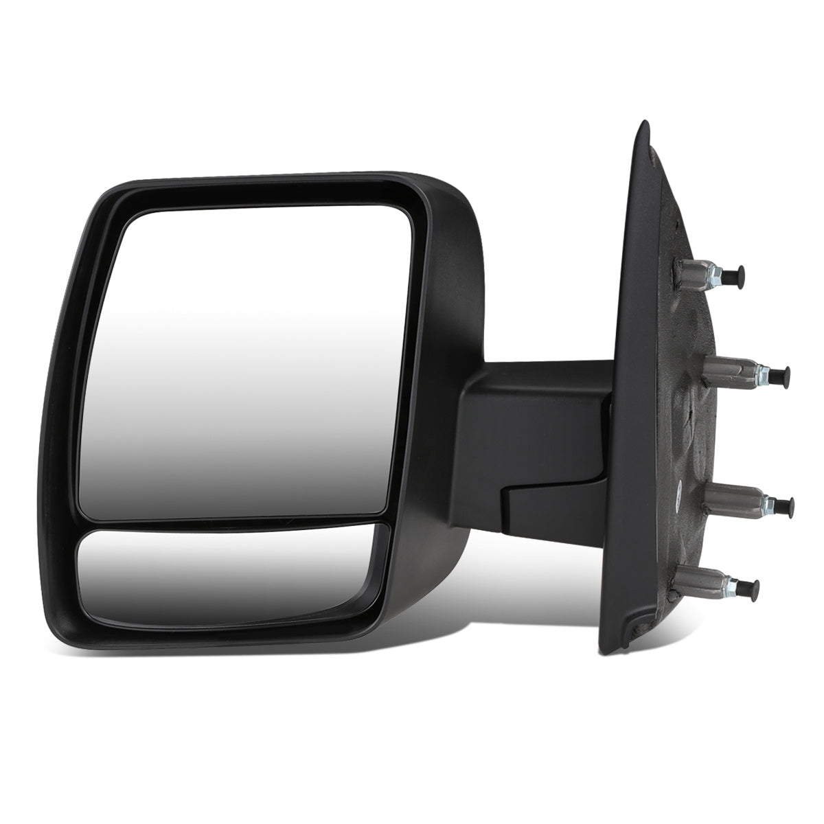 RETROVISOR MIRROR - OEM - 12-18 NISSAN CARGO VAN - POWERED - FOLDING - W/ DUAL GLASS - TEXTURED - BLACK - LEFT
