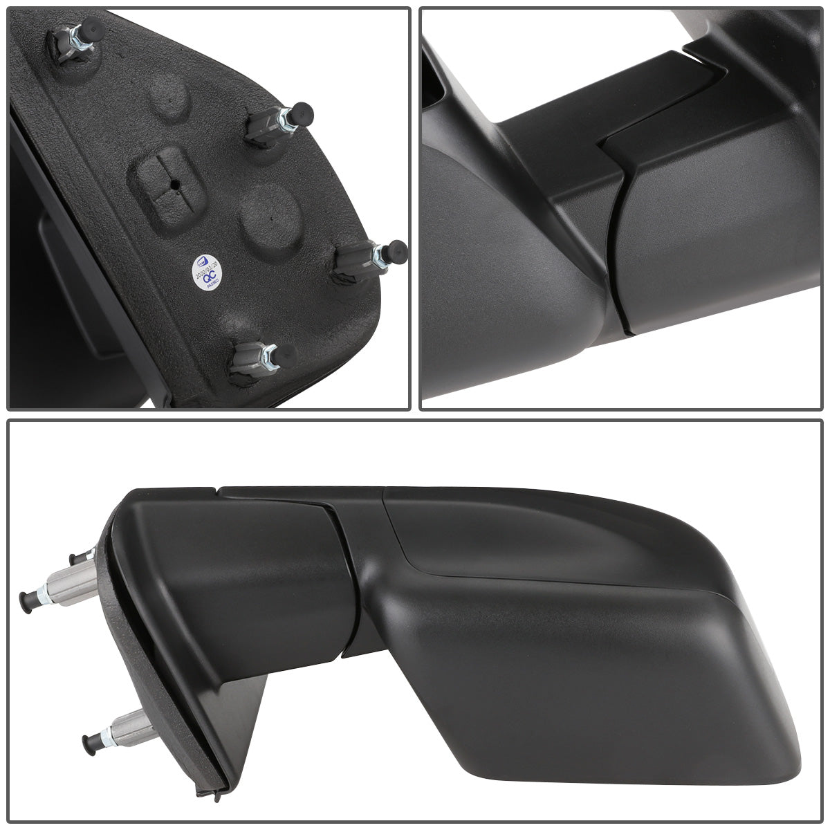 RETROVISOR MIRROR - OEM - 12-18 NISSAN CARGO VAN - POWERED - FOLDING - W/ DUAL GLASS - TEXTURED - BLACK - LEFT