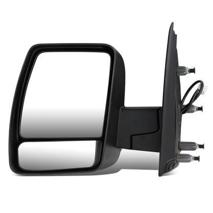 RETROVISOR MIRROR - OEM - 12-18 NISSAN CARGO VAN - POWERED - FOLDING - W/ DUAL GLASS - TEXTURED - BLACK - LEFT