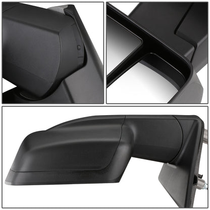 RETROVISOR MIRROR - OEM - 12-18 NISSAN CARGO VAN - POWERED - HEATED - FOLDING - W/ DUAL GLASS - TEXTURED - BLACK - LEFT