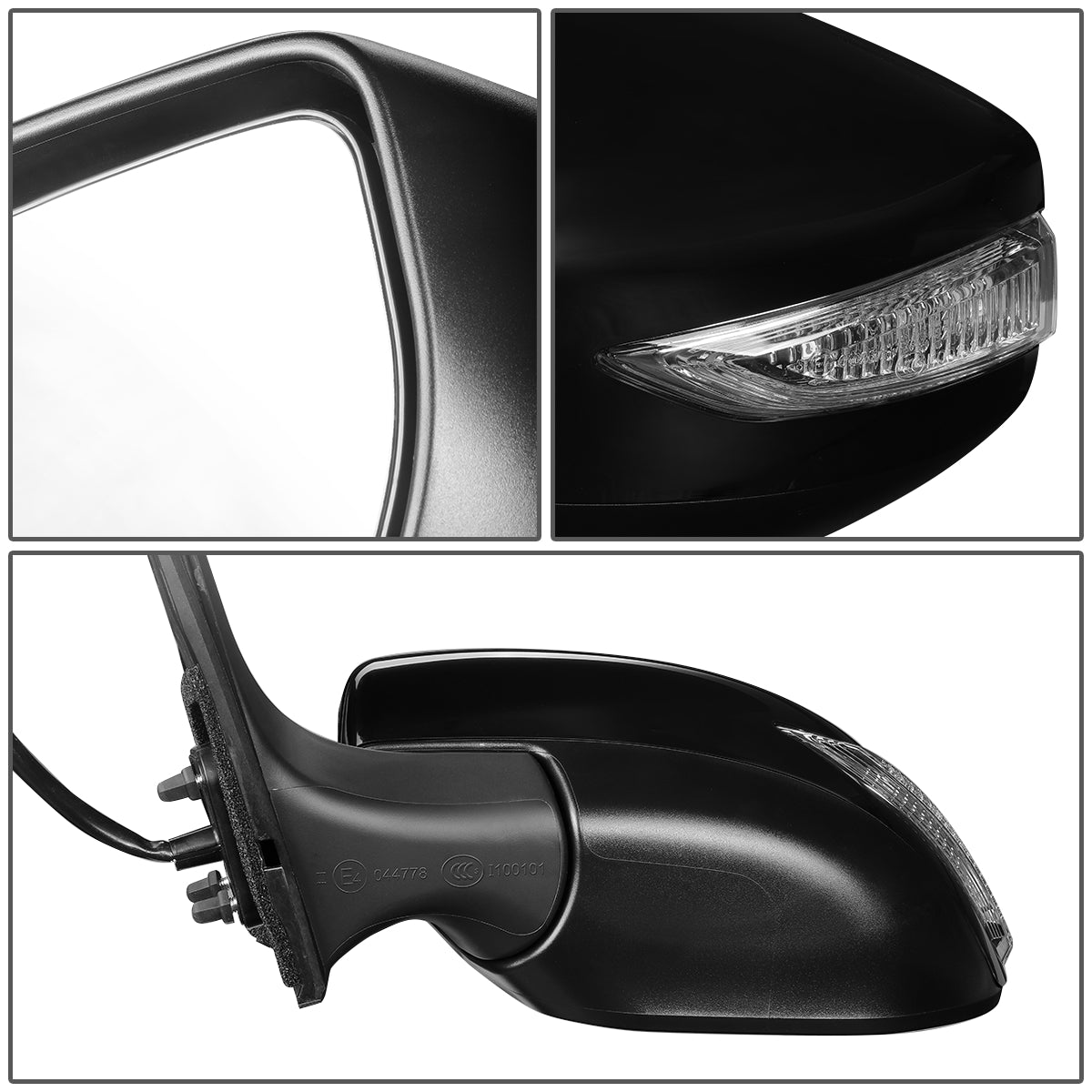 RETROVISOR MIRROR - OEM - 13-15 NISSAN SENTRA - POWERED - HEATED - TEXTURED - BLACK - LEFT