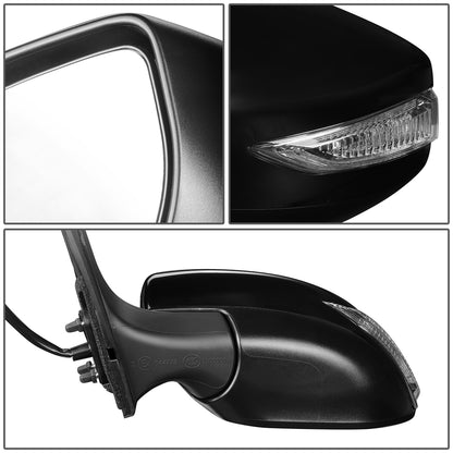 RETROVISOR MIRROR - OEM - 13-15 NISSAN SENTRA - POWERED - HEATED - TEXTURED - BLACK - LEFT