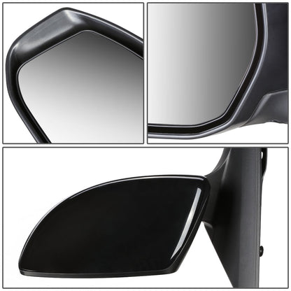 RETROVISOR MIRROR - OEM - 13-15 NISSAN SENTRA - POWERED - TEXTURED - BLACK - LEFT