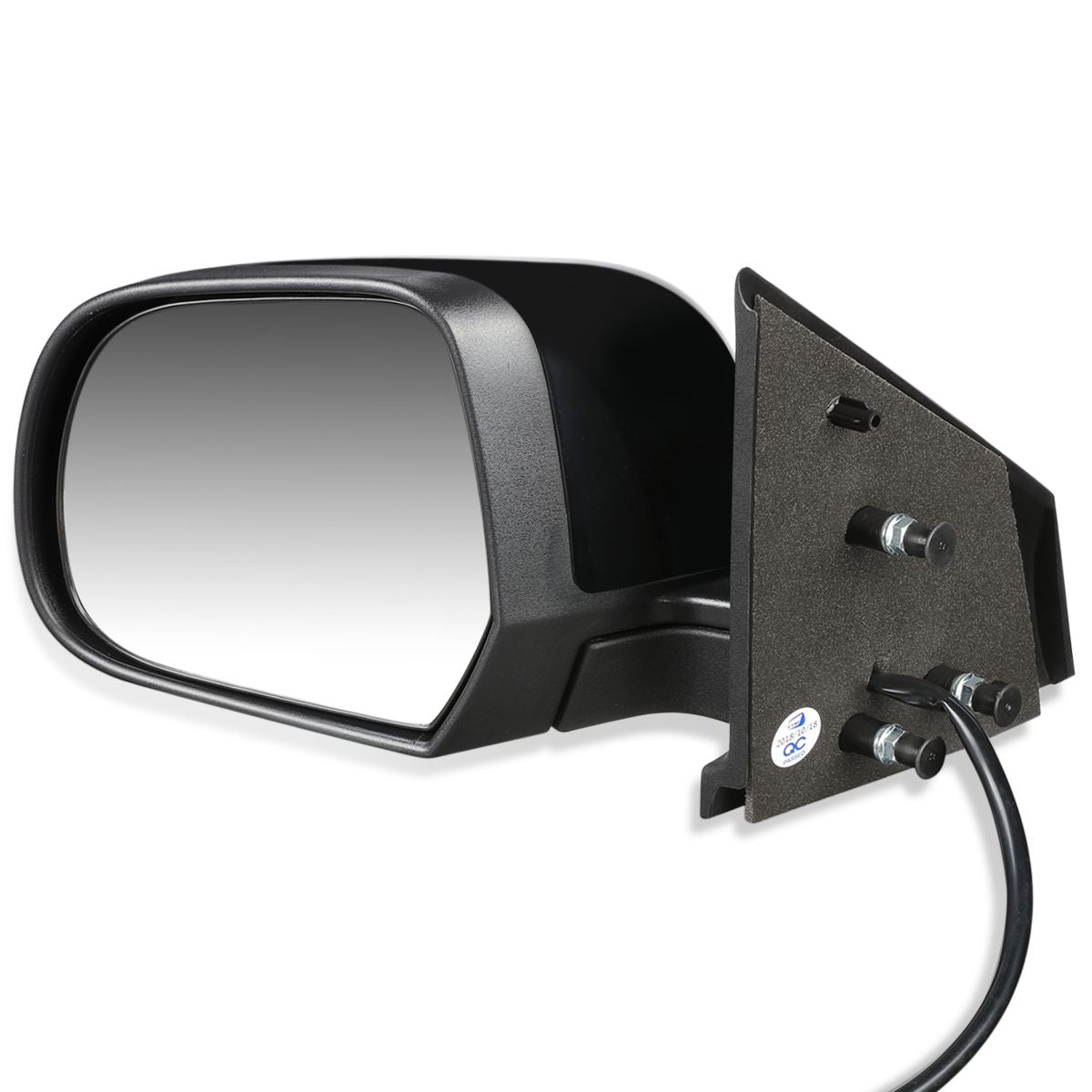 RETROVISOR MIRROR - OEM - 12-13 NISSAN VERSA - POWERED - HEATED - TEXTURED - BLACK - LEFT