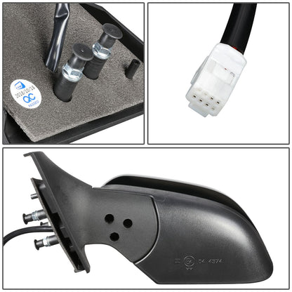 RETROVISOR MIRROR - OEM - 12-13 NISSAN VERSA - POWERED - HEATED - TEXTURED - BLACK - LEFT