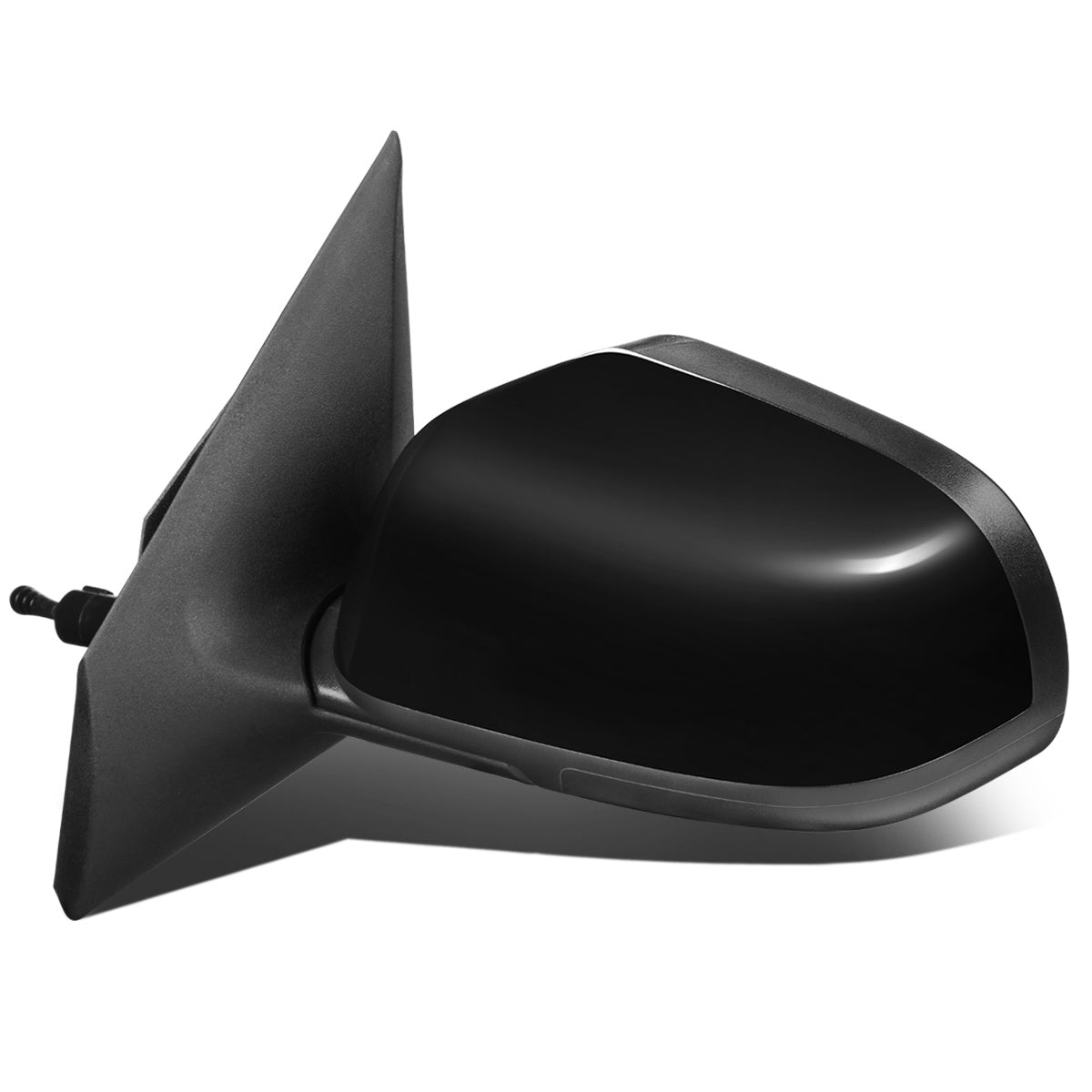 RETROVISOR MIRROR - OEM - 12-14 NISSAN VERSA 4-DR - MANUAL - W/ CABLE - FOLDING - BLACK MATERIAL - LEFT