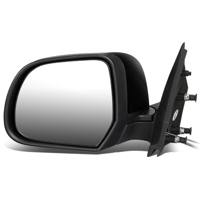 RETROVISOR MIRROR - OEM - 12-14 NISSAN VERSA 4-DR - MANUAL - W/ CABLE - FOLDING - BLACK MATERIAL - LEFT
