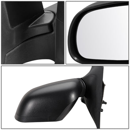 RETROVISOR MIRROR - OEM - 12-14 NISSAN VERSA 4-DR - POWERED - FOLDING - TEXTURED - BLACK - LEFT