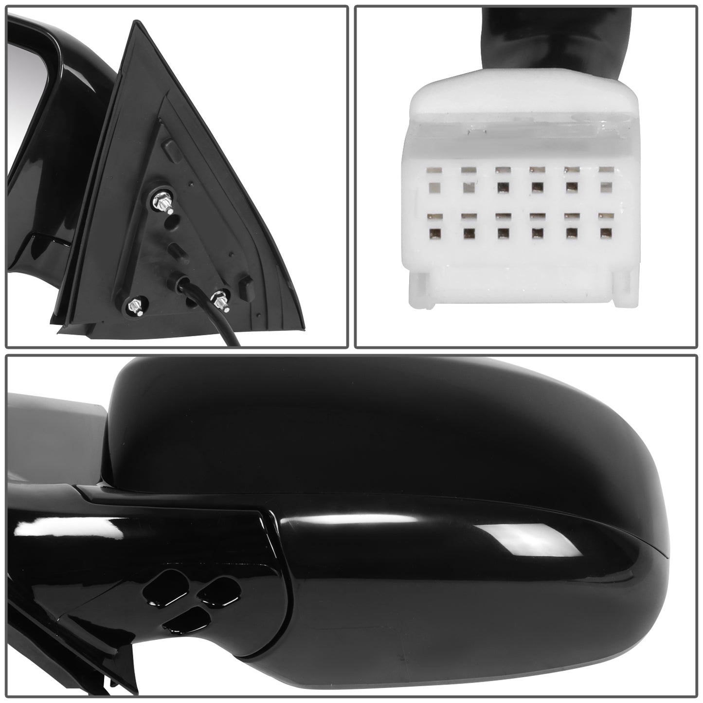 RETROVISOR MIRROR - OE STYLE - NISSAN PATHFINDER 13-20 - WITH POWER WITH HEATED WITH MEMORY - DRIVER SIDE - PAINT TO MATCH - BLACK