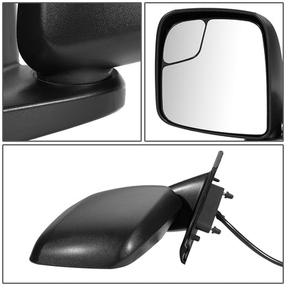 RETROVISOR MIRROR - OEM - 13-20 NISSAN NV200 - POWERED - HEATED - FOLDING - TEXTURED - BLACK - LEFT