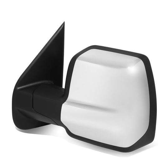 RETROVISOR MIRROR - OE STYLE - NISSAN NV1500 12-21 - NISSAN NV2500 12-21 - NISSAN NV3500 12-21 - WITH POWER WITH HEATED GLASS CHROME COVER - DRIVER SIDE - SMOOTH - BLACK / CHROME