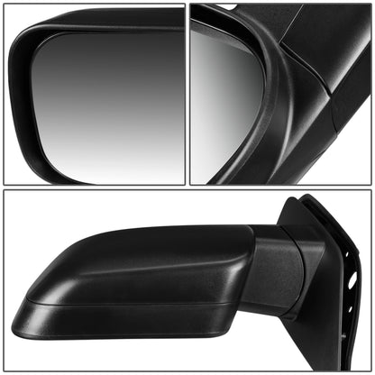 RETROVISOR MIRROR - OEM - 11-15 NISSAN TITAN - POWERED - TEXTURED - BLACK - LEFT