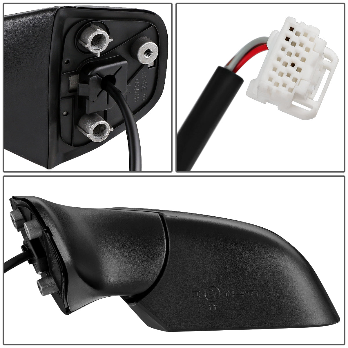 RETROVISOR MIRROR - OEM - 14-16 NISSAN VERSA NOTE - POWERED - FOLDING - BLACK MATERIAL - LEFT