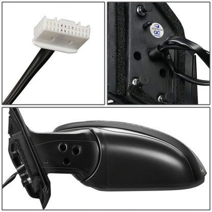 RETROVISOR MIRROR - OEM - 15-18 NISSAN MURANO - POWERED - W/ SIGNAL - FOLDING - BLACK MATERIAL - LEFT