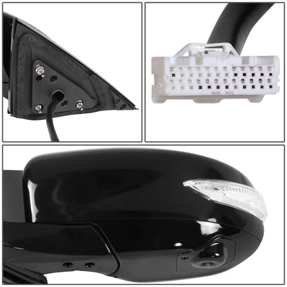 RETROVISOR MIRROR - OE STYLE - NISSAN MAXIMA 16-19 - WITH POWER WITH HEATED GLASS WITH SIGNAL WITH MEMORY WITH CAMERA - DRIVER SIDE - PAINT TO MATCH - BLACK