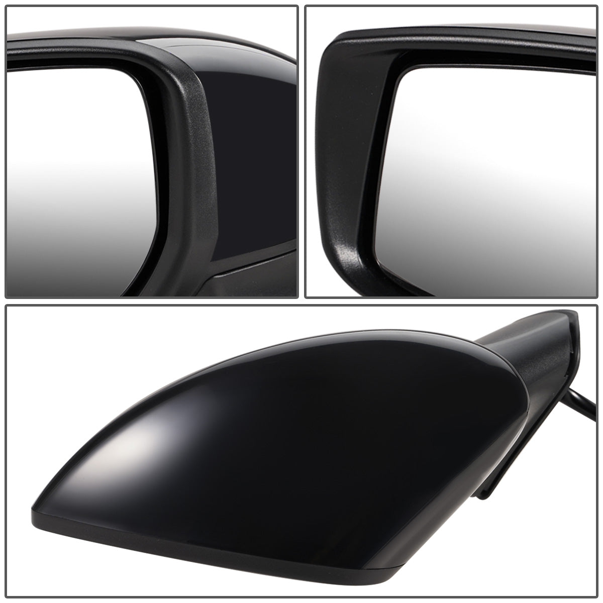 RETROVISOR MIRROR - OEM - 14-16 NISSAN VERSA NOTE - POWERED - FOLDING - BLACK MATERIAL - LEFT