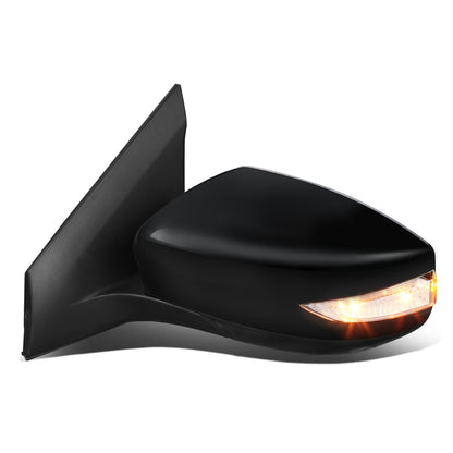 RETROVISOR MIRROR - OEM - 13-15 NISSAN SENTRA - POWERED - W/ SIGNAL LIGHT - FOLDING - BLACK MATERIAL - LEFT