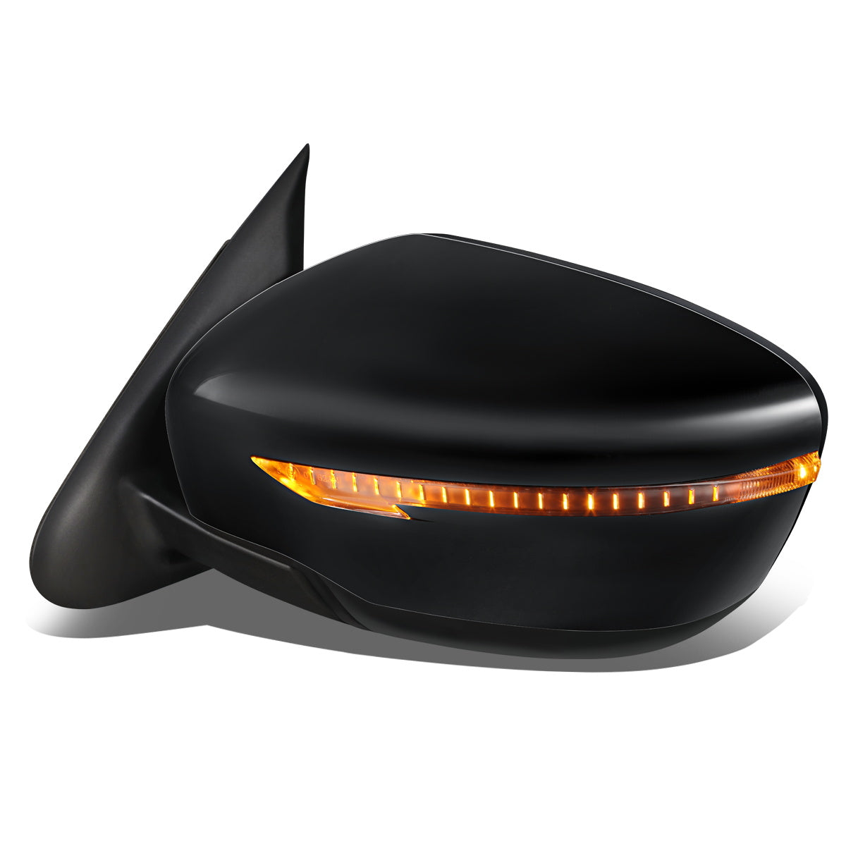 RETROVISOR MIRROR - OEM - 11-12 NISSAN JUKE - POWERED - W/ SIGNAL LIGHT - FOLDING - BLACK MATERIAL - LEFT