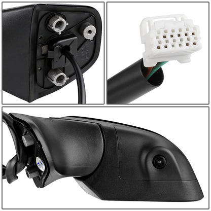 RETROVISOR MIRROR - OEM - 14-16 NISSAN VERSA NOTE - POWERED - HEATED - W/ CAMERA - FOLDING - BLACK MATERIAL - LEFT