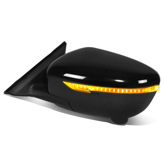 RETROVISOR MIRROR - OE STYLE - NISSAN ROGUE 14-16 - WITH POWER WITH HEATED WITH SIGNAL WITH CAMERA - DRIVER SIDE - PAINT TO MATCH - BLACK