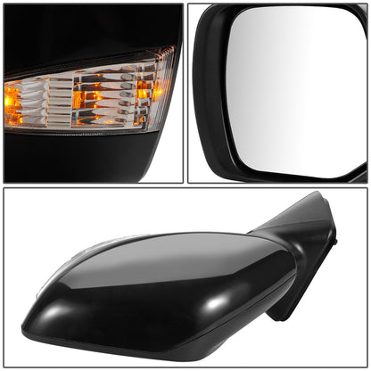 RETROVISOR MIRROR - OEM - 11-17 NISSAN QUEST - POWERED - HEATED - W/ SIGNAL LIGHT - W/ MEMORY - W/ BSD - FOLDING - BLACK MATERIAL - LEFT