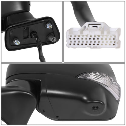 RETROVISOR MIRROR - OE STYLE - NISSAN QUEST 11-14 - WITH POWER WITH HEATED WITH BLIND SPOT WITH CAMERA WITH MEMORY - DRIVER SIDE - PAINT TO MATCH - BLACK