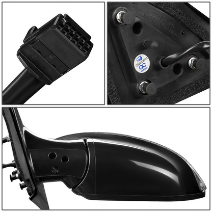 RETROVISOR MIRROR - OEM - 13-16 NISSAN PATHFINDER - POWERED - HEATED - W/ SIGNAL LIGHT - FOLDING - BLACK MATERIAL - LEFT