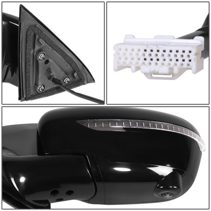 RETROVISOR MIRROR - OE STYLE - NISSAN PATHFINDER 17 - WITH POWER WITH HEATED WITH CAMERA - DRIVER SIDE - PAINT TO MATCH - BLACK