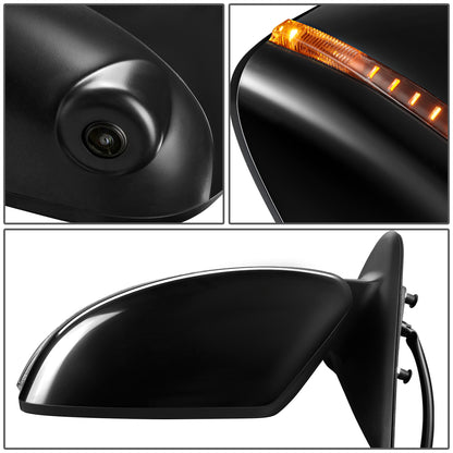 RETROVISOR MIRROR - OEM - 11-12 NISSAN JUKE - POWERED - HEATED - W/ SIGNAL LIGHT - W/ CAMERA - FOLDING - BLACK MATERIAL - LEFT