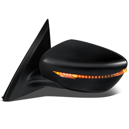 RETROVISOR MIRROR - OEM - 13-16 NISSAN PATHFINDER - POWERED - W/ SIGNAL LIGHT - FOLDING - BLACK MATERIAL - LEFT